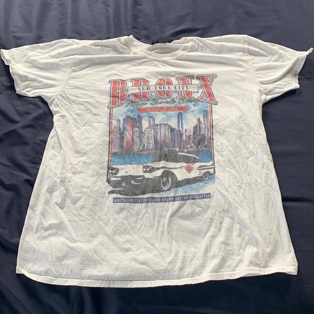 White Graphic Tee